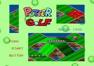 [SegaNet] Putter Golf (Japan) Title Screen